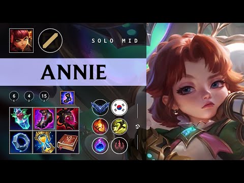 Annie Mid vs Qiyana - KR Diamond Patch 26.02