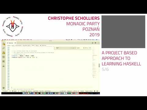Christophe Scholliers - A project based approach to learning Haskell 5/6