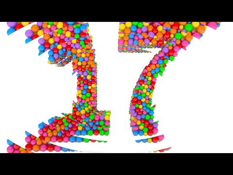 Lerne Nummer 17 auf 3D-Farbkugeln | Sparta Circle Dimension Effects (gesponsert von preview2effects)