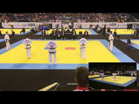 European Taekwondo ITF Championships 2017 Liverpool -Spanish Senior Male Team-Bronce Medal