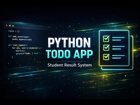 Build A Todo App In Python Using Json Beginner Project Python Pythonprojects Todoapp Json