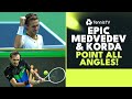 Sebastian Korda & Daniil Mevdedev EPIC Set Point All Angles! ? | Shanghai 2023
