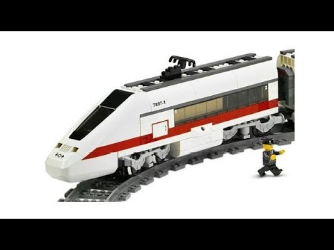 Lego city 7897 passenger train speed build