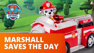 PAW Patrol | Marshall’s Fire Truck Saves The Day! | Toy Episodes