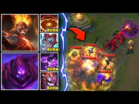 When you pick the two highest dot champions in the game and build straight burn items...