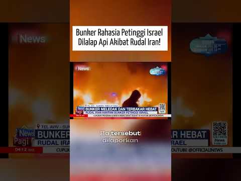 Bunker Rahasia Petinggi Israel Dilalap Api Akibat Rudal Iran!