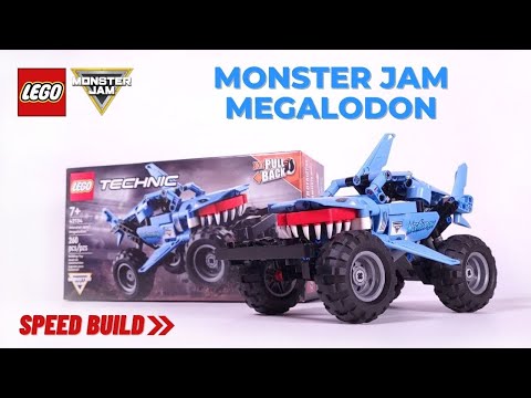 LEGO Technic 42134. Monster Jam. MEGALODON Race Car and Truck - Speed Build