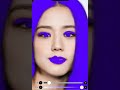 Jisoo in a Blue themed makeup look | Jilly Jill Jill