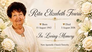 In Loving Memory of Rita Elizabeth Fourie