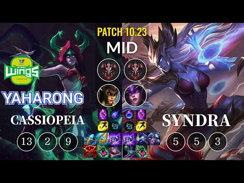 JAG Yaharong Cassiopeia vs Syndra Mid - KR Patch 10.23