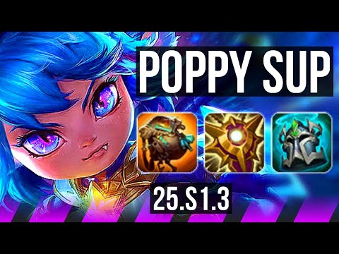 POPPY & Ezreal vs MAOKAI & Jhin (SUP) | KR Master | 25.S1.3