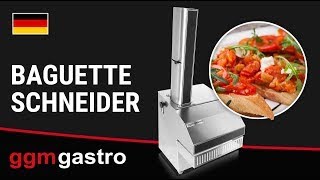 Baguetteskärare - Skivtjocklek 10–80 mm - 600 W - 8 000 skivor/h