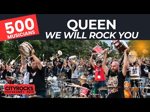 We Will Rock You (Queen) - 500 musicians (The biggest rock band in Central Europe) @CITYROCKS