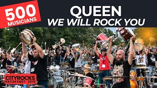We Will Rock You (Queen) - 500 musicians (The biggest rock band in Central Europe) @CITYROCKS