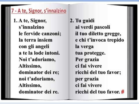 7 A te, Signor, s'innalzino - Innario Chiesa Avventista 2014