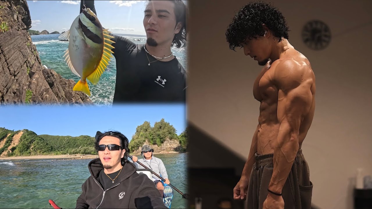 【vlog】1週間vlog 胸トレ/釣り/大阪