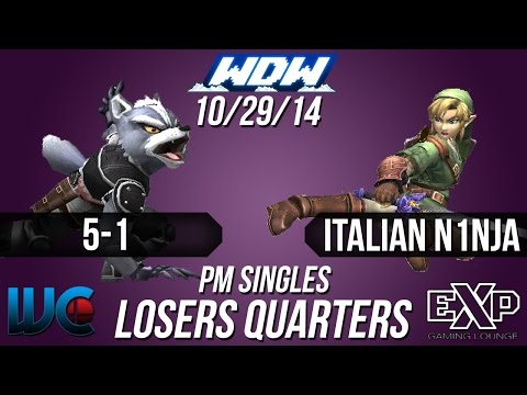 WDW 10/29/14 - 5-1 (Wolf/Pit) vs. ITALIAN N1NJA (Link) PM Loser's Quarters