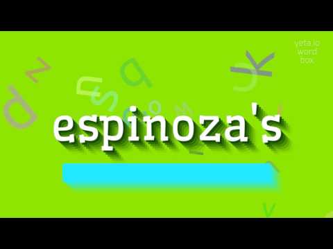 How to say "espinoza's"! (High Quality Voices)