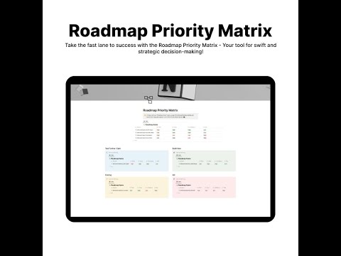 Roadmap Priority Matrix | Prototion | Buy Notion Template