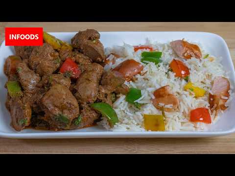 Chicken Livers and Stir Fry Rice Recipe | How to Cook Chicken Livers | Infoods