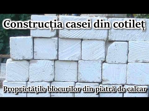 Constructia casei din Cotilet – proprietatile blocurilor din piatra de calcar