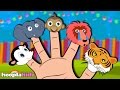 Learn Animals With Finger Family Song Nursery Rhymes Collection By HooplaKidz