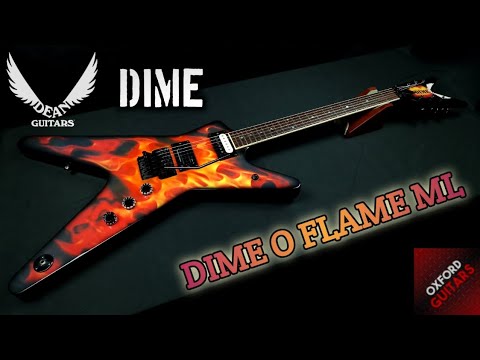 Dean Dime O Flame ML Dimebag Darrell Signature Floyd Rose Seymour Duncan Pantera Damge Plan guitar image 26
