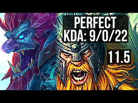 TRUNDLE vs OLAF (JUNGLE) | 9/0/22, Legendary | NA Diamond | v11.5
