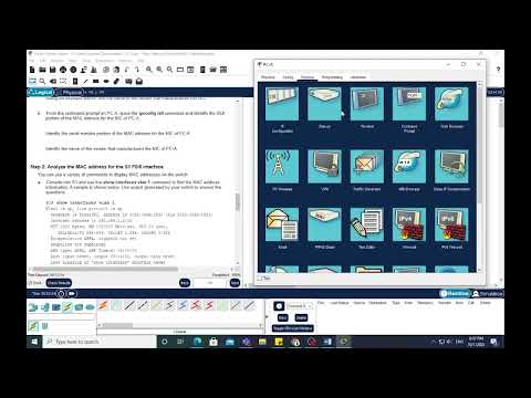 7.2.7 Lab – View Network Device MAC Addresses