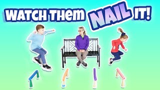 Improve Dynamic Balance with Backward Steps + Hurdle Jumps! 👣👀 | Pediatric PT #35