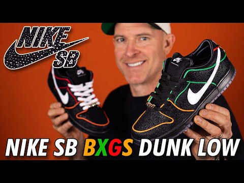 Nike SB Dunk Low Pro QS “BXGS” Black White Challenge Red