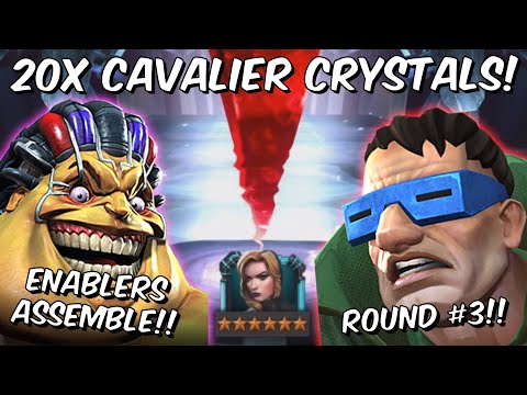 20x 6 Star Mole Man Cavalier Crystal Opening Round #3! - ASSEMBLE - Marvel Contest of Champions