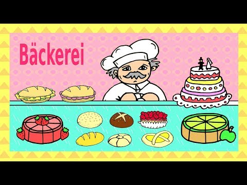 Deutsche Dialoge: in der Bäckerei / na padaria - Alemão para crianças e iniciantes