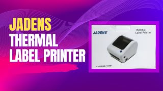 Jadens Thermal Label Printer Easy Setup and Demo - JD-168BT Bluetooth Affordable For Small Business