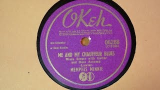 Memphis Minnie orig, 78 RPM-Me and My Chauffeur &amp; flip side