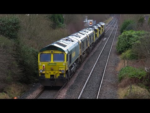 *MEGA FL CONVOY* 66615 + 70014 + 70011 + 70016 + 66617 + 66614 + 66607 on 0K98 on 15.02.2020 - HD