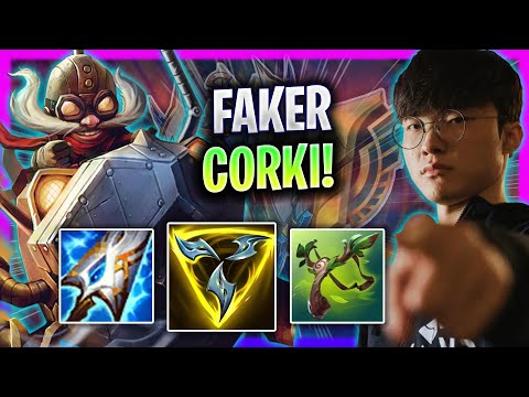 T1 Faker Plays Corki Mid vs Lucian! | Season 2024