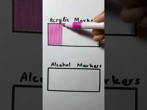 Acrylic Markers VS Alcohol Markers✨🩷💜