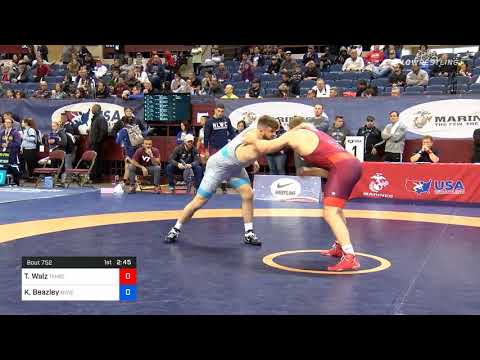 97 Kg Quarterfinal Ty Walz Titan Mercury Wrestling Club Vs Kevin Beazley New York Athletic Club