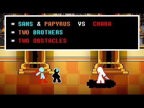 SANS & PAPYRUS VS CHARA (Yomi Hustle Fight Scene) [603/500 Subscribers]