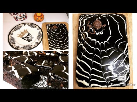 Halloween Brownie 🕷 |How to make Chocolate Brownie | Ep19