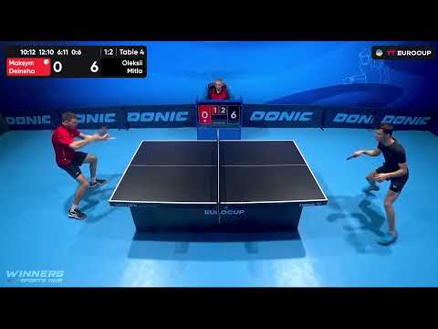13:40 Maksym Deineha - Oleksii Mitla 11.10.2023 TT Euro.Cup Ukraine Master. Table 4