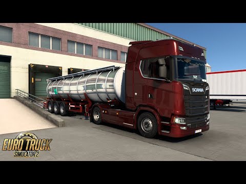 ETS2 Gameplay | Scania 730 S | Dijon to Lyon | Milk 27t