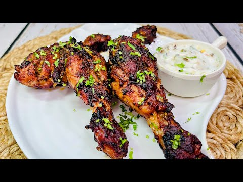 Spicy Garlic Air Fryer Chicken Legs Recipe | Juicy Air Fryer Chicken Drumsticks