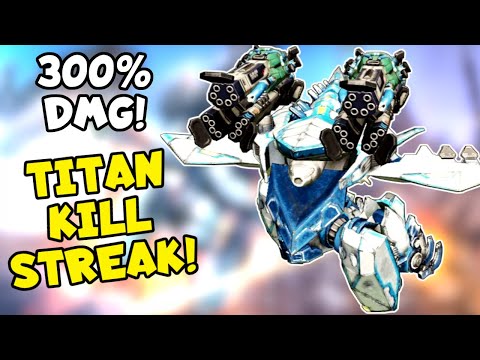 Crazy 300% AO JUN GLACIER TITAN KIll Streak | War Robots MK2 Gameplay WR