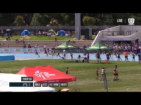 GIRLS U12 4X100M HEAT 2 - 2017 SUBWAY STATE RELAY CHAMPIONSHIPS // LAVicTV