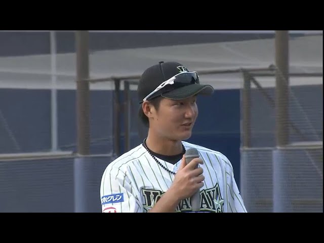 ファイターズ・渡邉選手 ヒーローインタビュー 2015/9/19 F-L