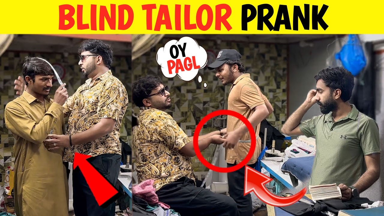 Blind Tailor Prank😂 || by @sharikshah  and @decentpranks