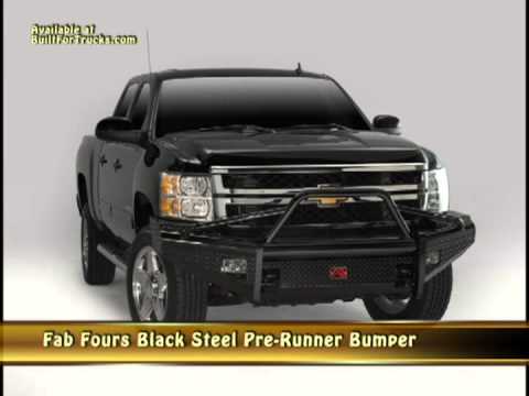 Fab Fours Black Steel Bumpers - BuiltForTrucks.com