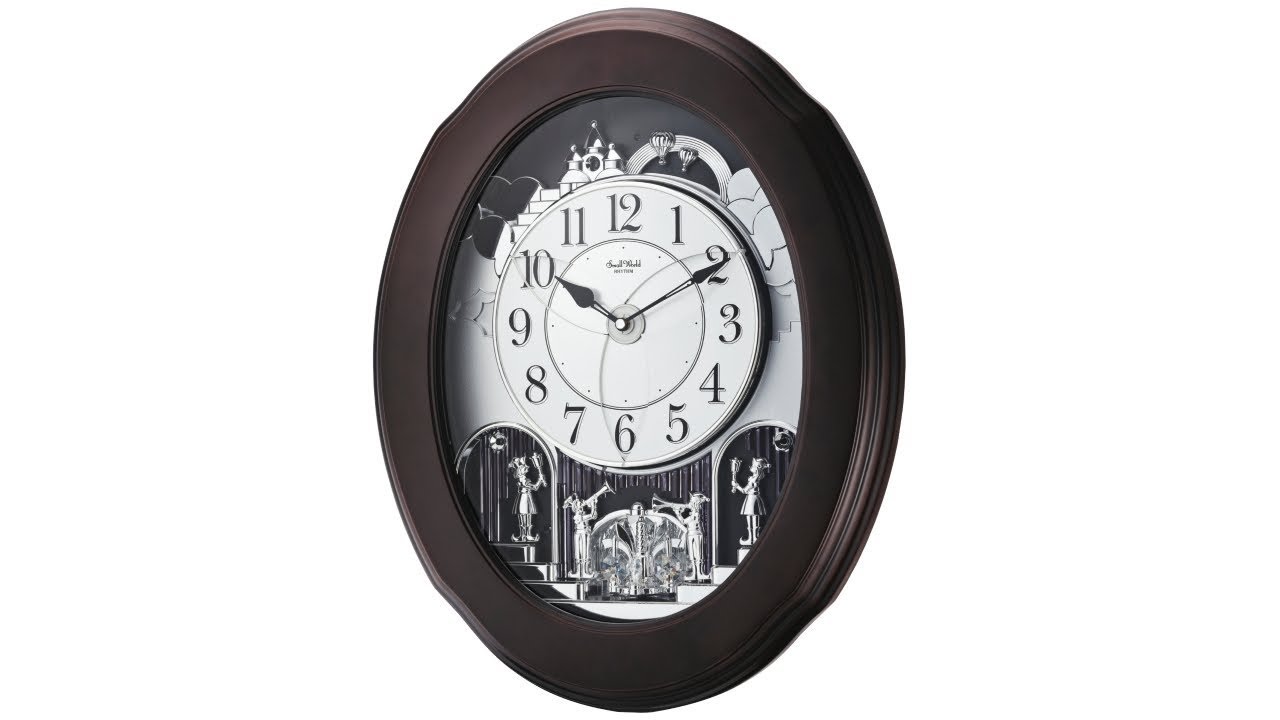 Video 1 Grand Nostalgia Entertainer Espresso Wall Clock